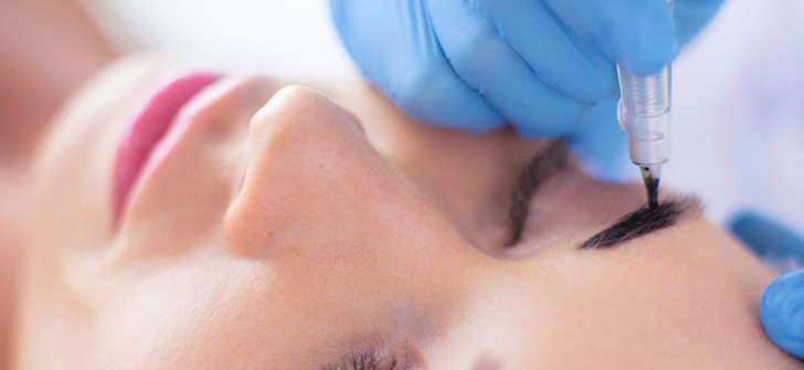 Комбинированная техника татуажа бровей